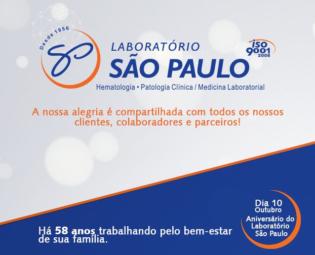 O Laboratório São Paulo completa 58 anos - Laboratório São Paulo
