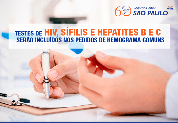 CFM orienta médicos a pedir testes de HIV e sífilis em ‘qualquer consulta - Laboratório São Paulo